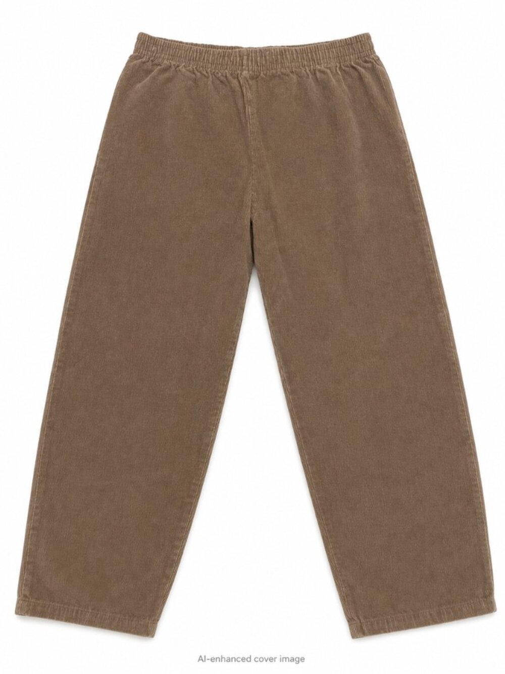 Kids Brown Corduroy Pull-On Pants Elastic Waist Approx Size 8-10